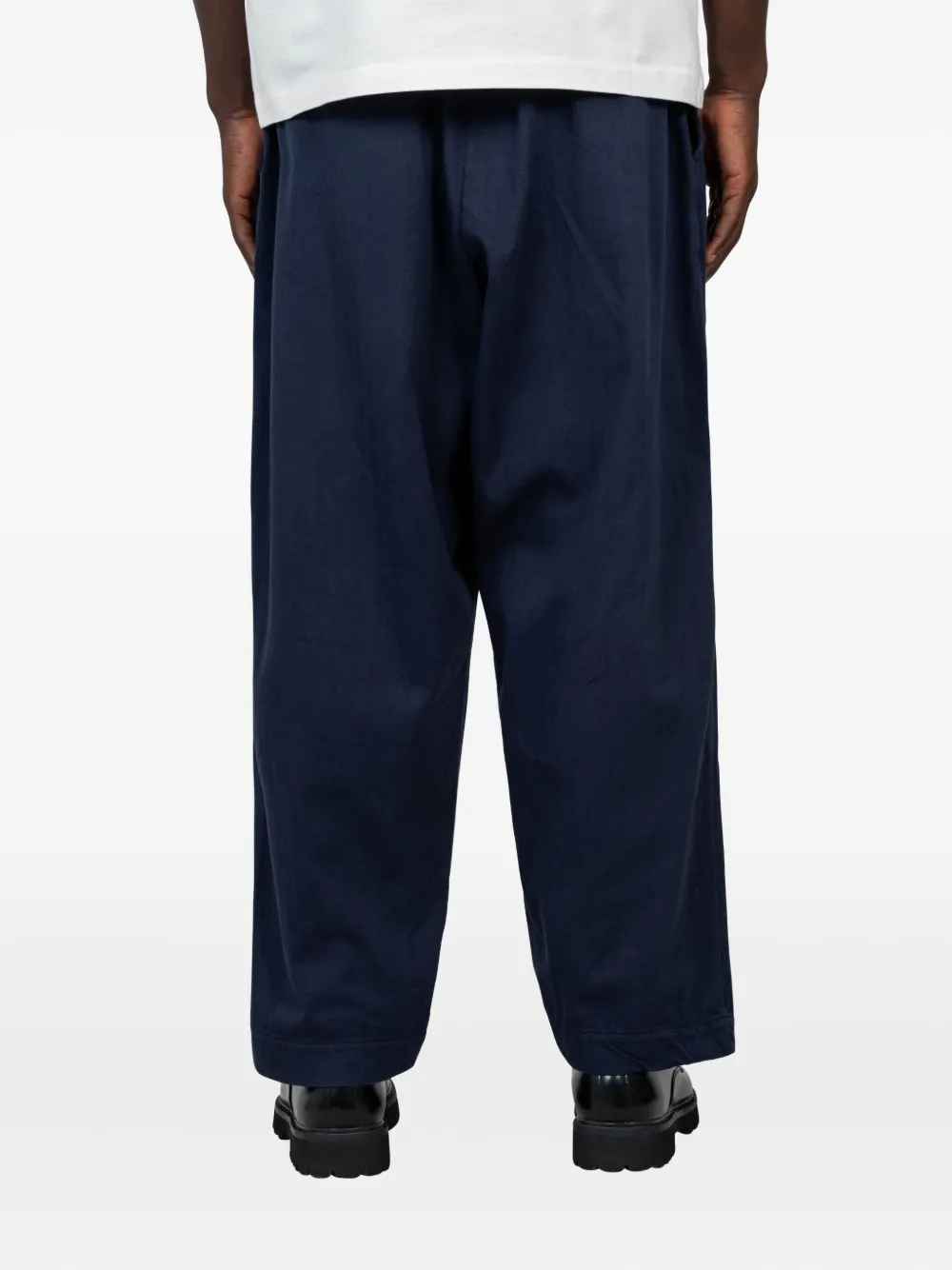 Universal Works Broek met geplooide voorkant - Blauw
