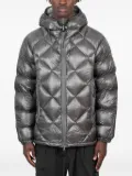and Wander diamond-quilted hooded jacket - Grey