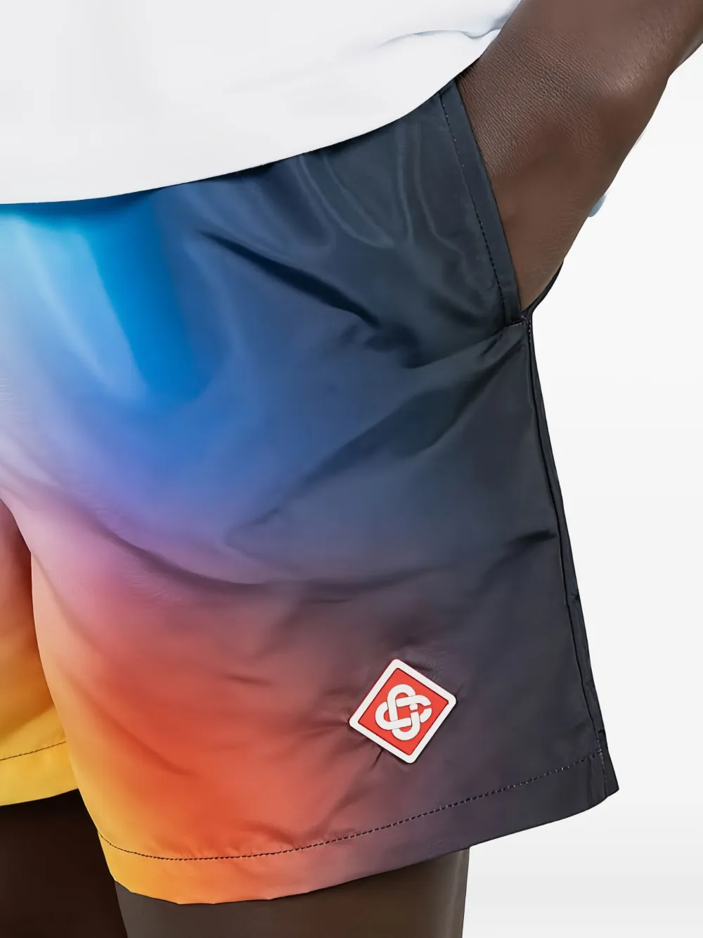 Casablanca Men's Gradient-print Swim Shorts In Multi