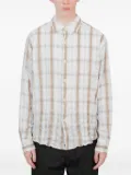 Vous Décidez checked shirt - White
