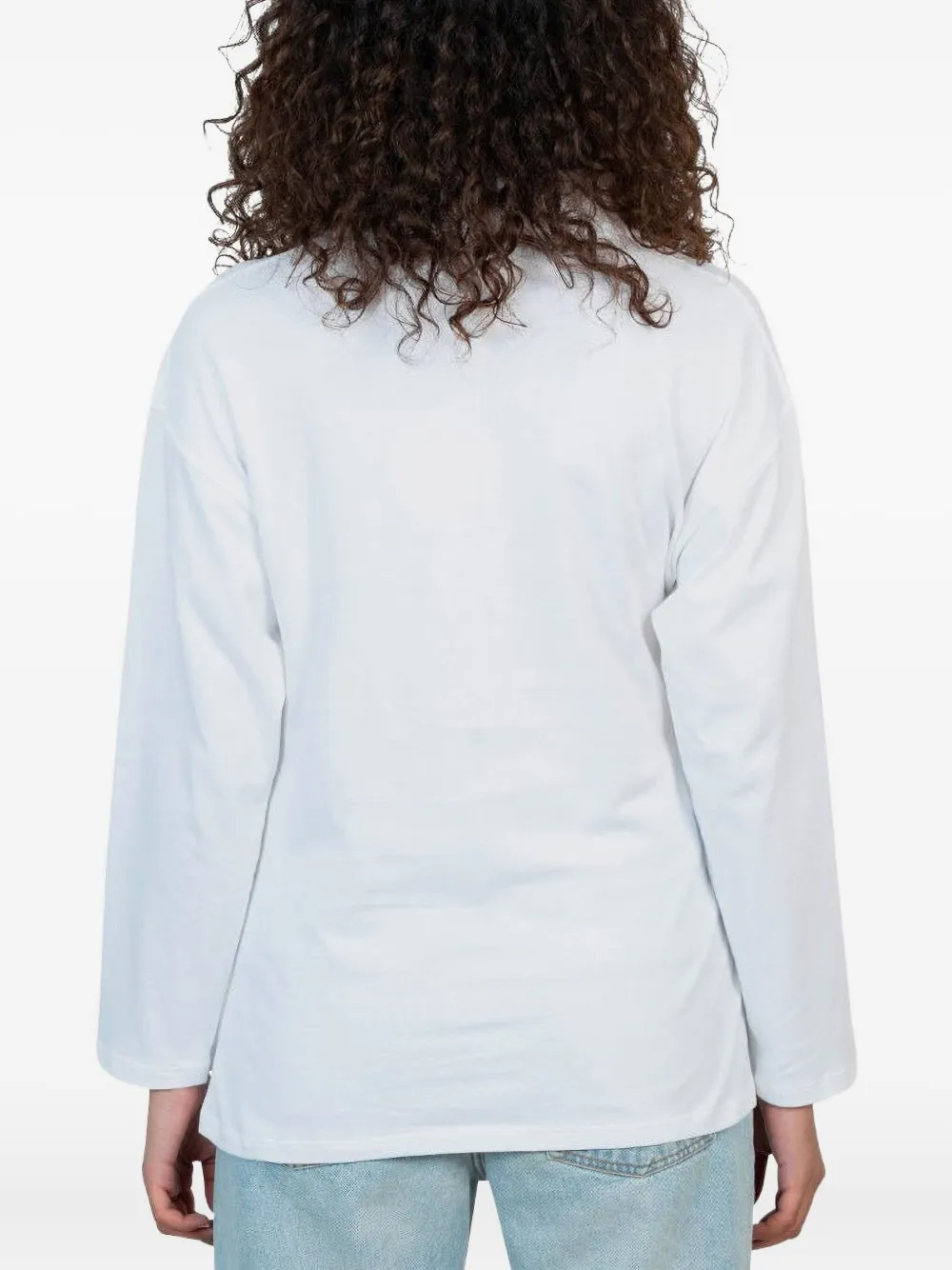 Gimaguas Poloshirt Mit Raffung In White
