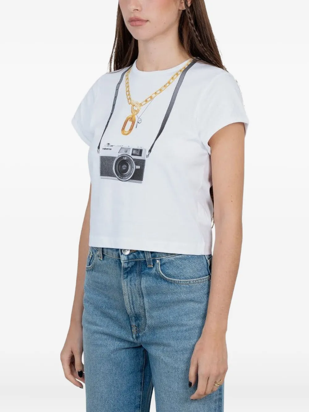 Comme des Garçons Homme T-shirt met print Wit