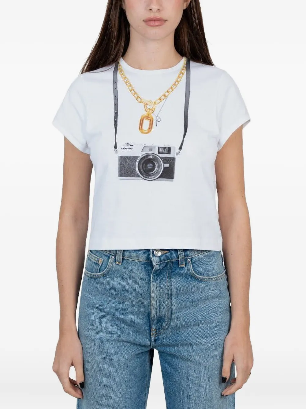 Comme des Garçons Homme T-shirt met print Wit