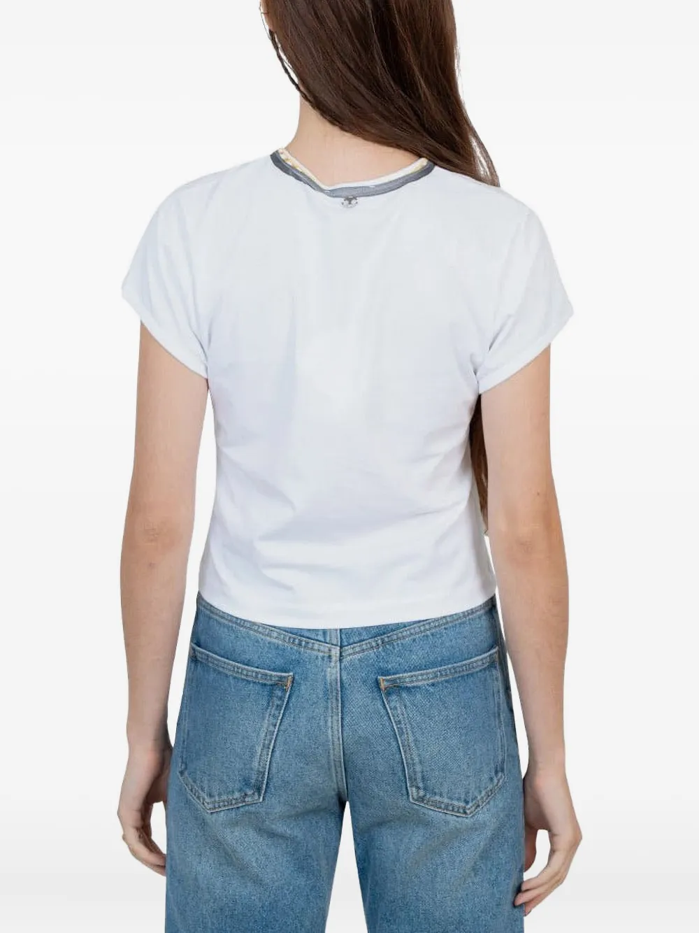 Comme des Garçons Homme T-shirt met print Wit