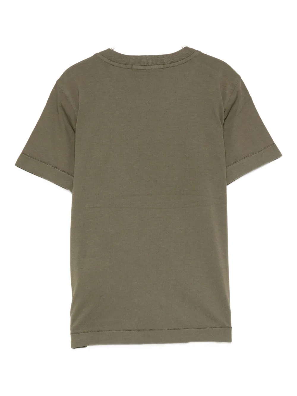 Stone Island Junior Compass-patch cotton T-shirt Groen