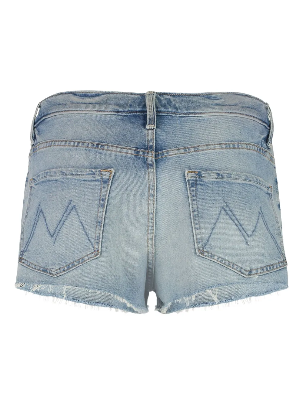 MOTHER The Dodger frayed denim shorts Blauw