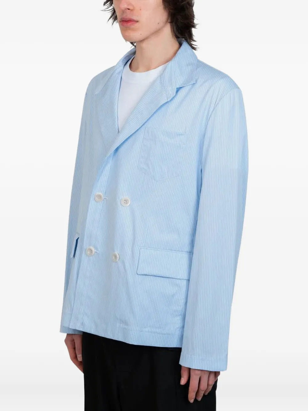 sacai pinstripe double-breasted blazer | Blazers | Image 2
