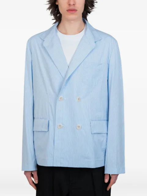 sacai pinstripe double-breasted blazer