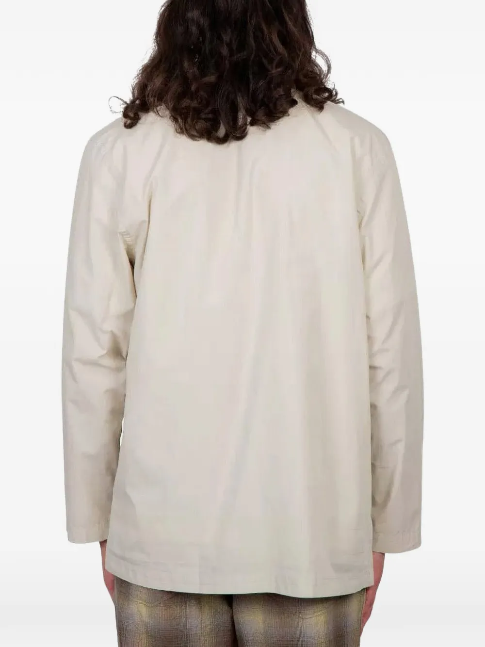 Universal Works Shirtjack met gestrikte voorkant Beige