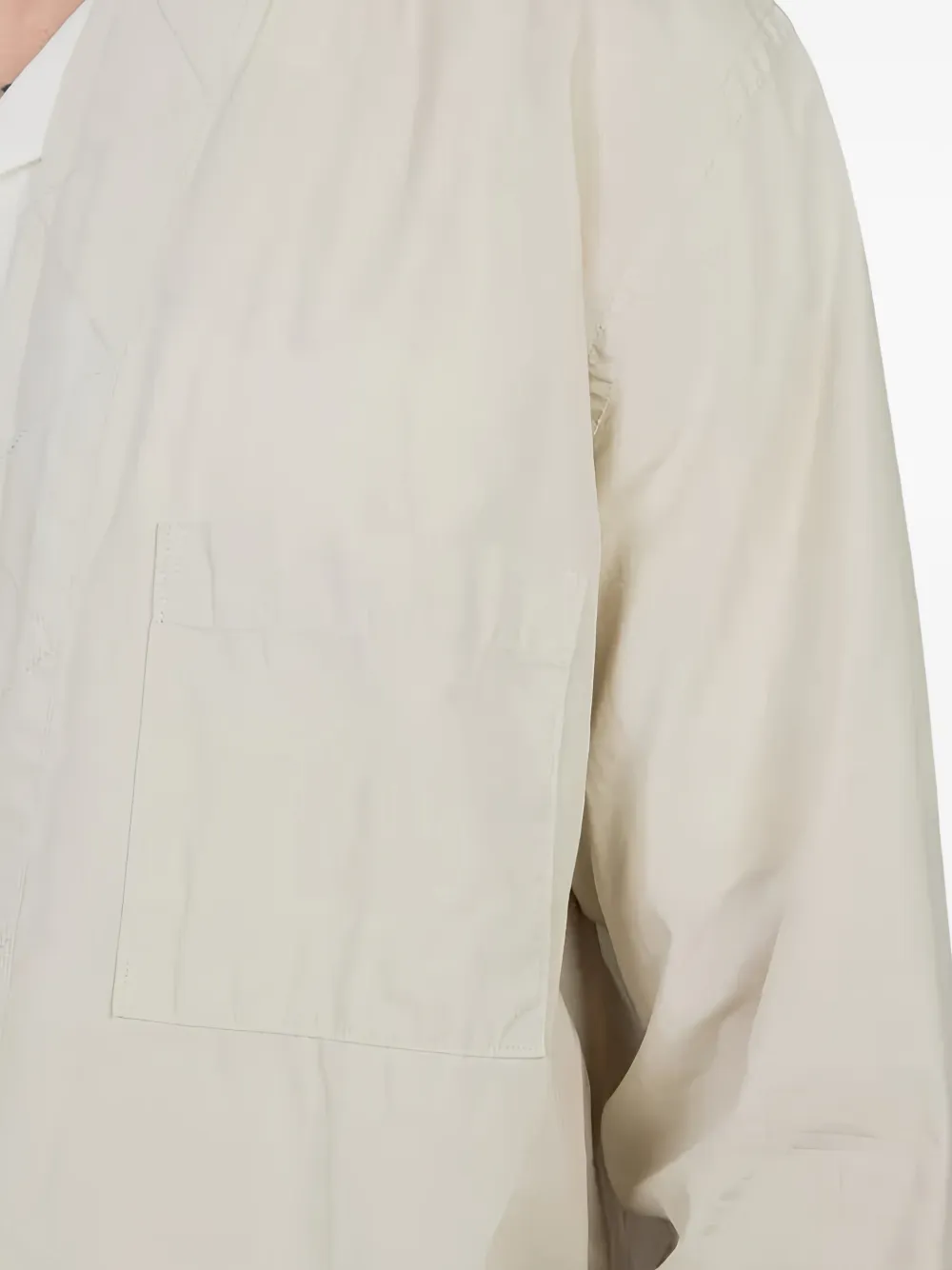 Universal Works Shirtjack met gestrikte voorkant Beige