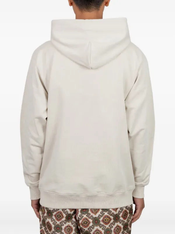 Drôle De Monsieur Drawstring Hoodie | White | FARFETCH