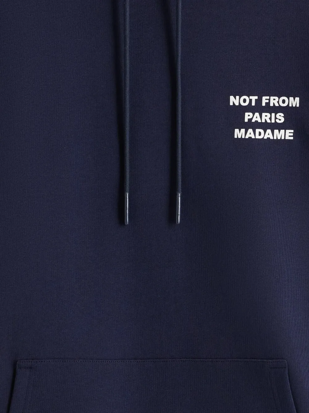 Drôle De Monsieur Hoodie met slogan-print Blauw