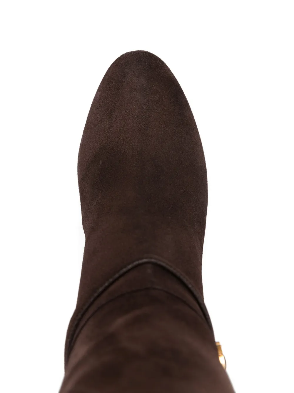 Valentino Garavani 70mm buckle-detail suede boots Brown