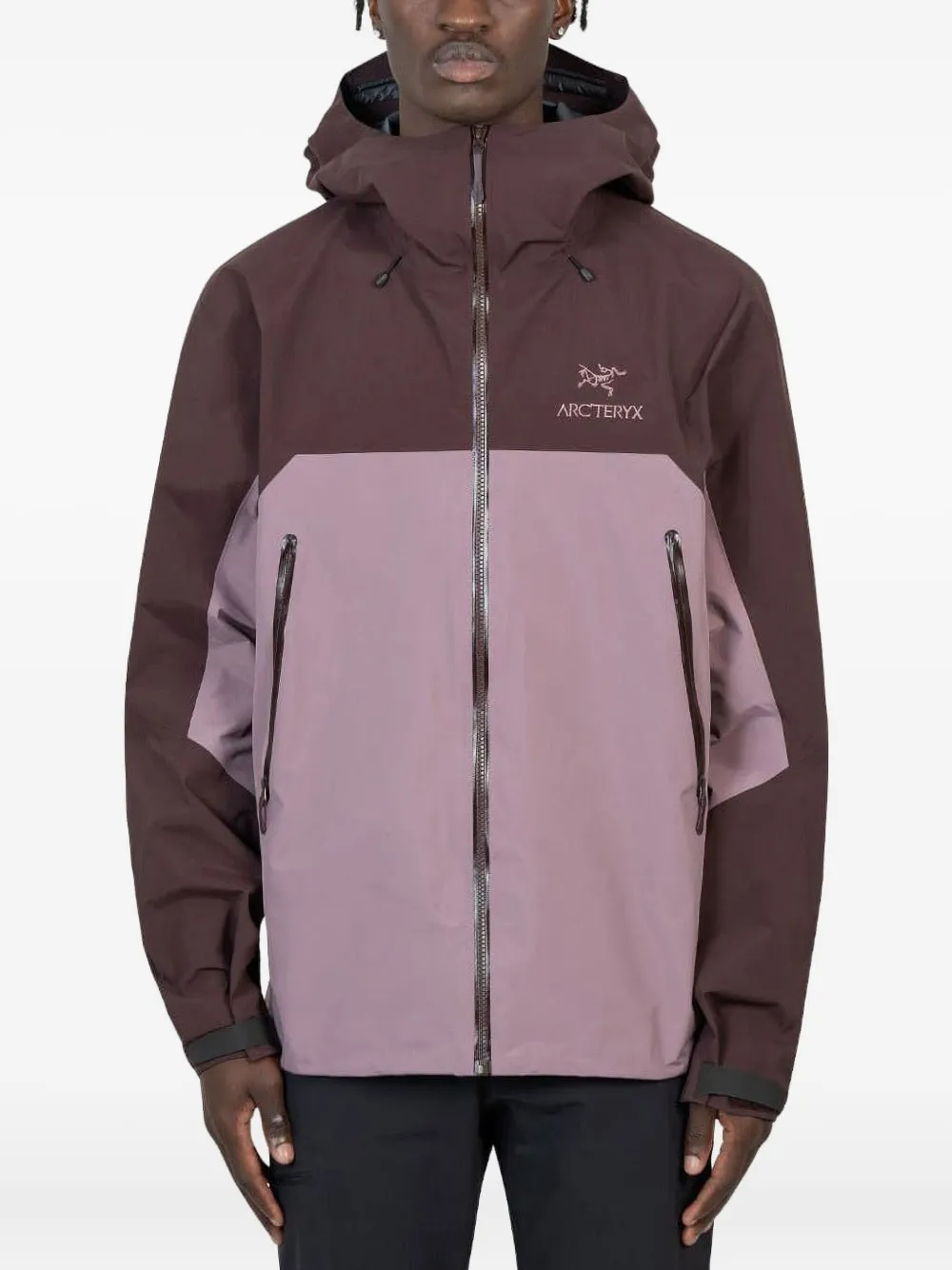 Arc'teryx hooded two-tone jacket | Brown | Image 1