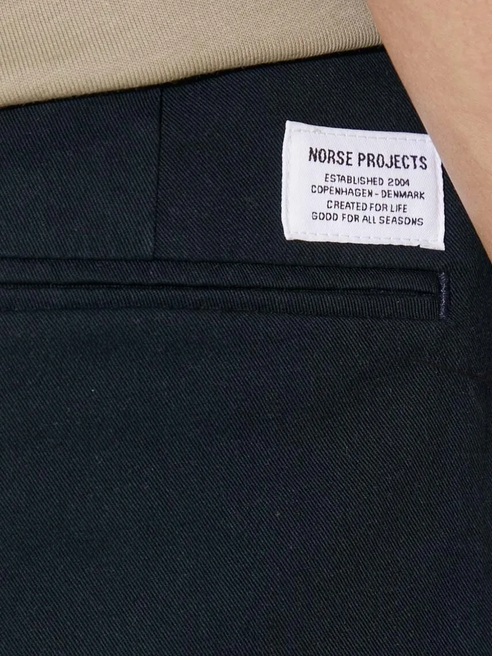 Norse Projects Aros Straight-leg Trousers In Black