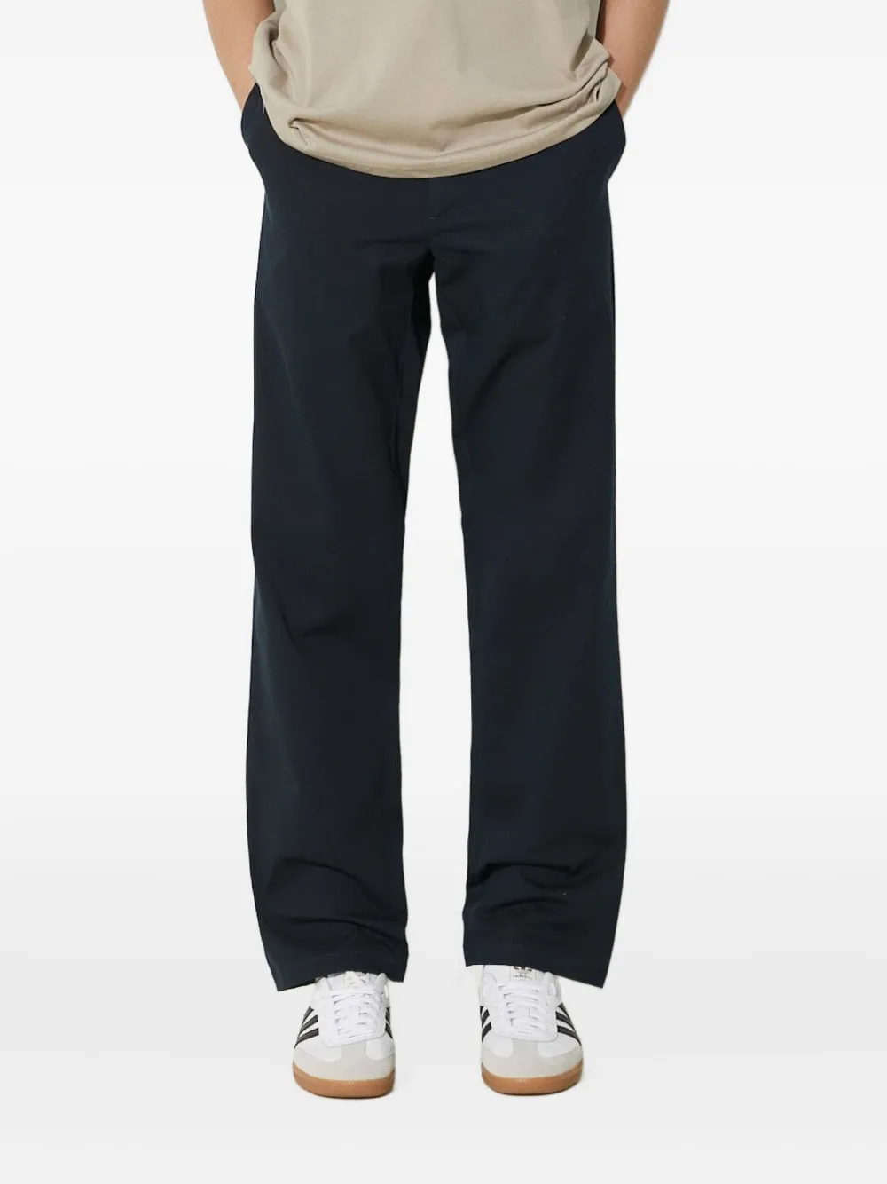 Norse Projects Aros Straight-leg Trousers In Black