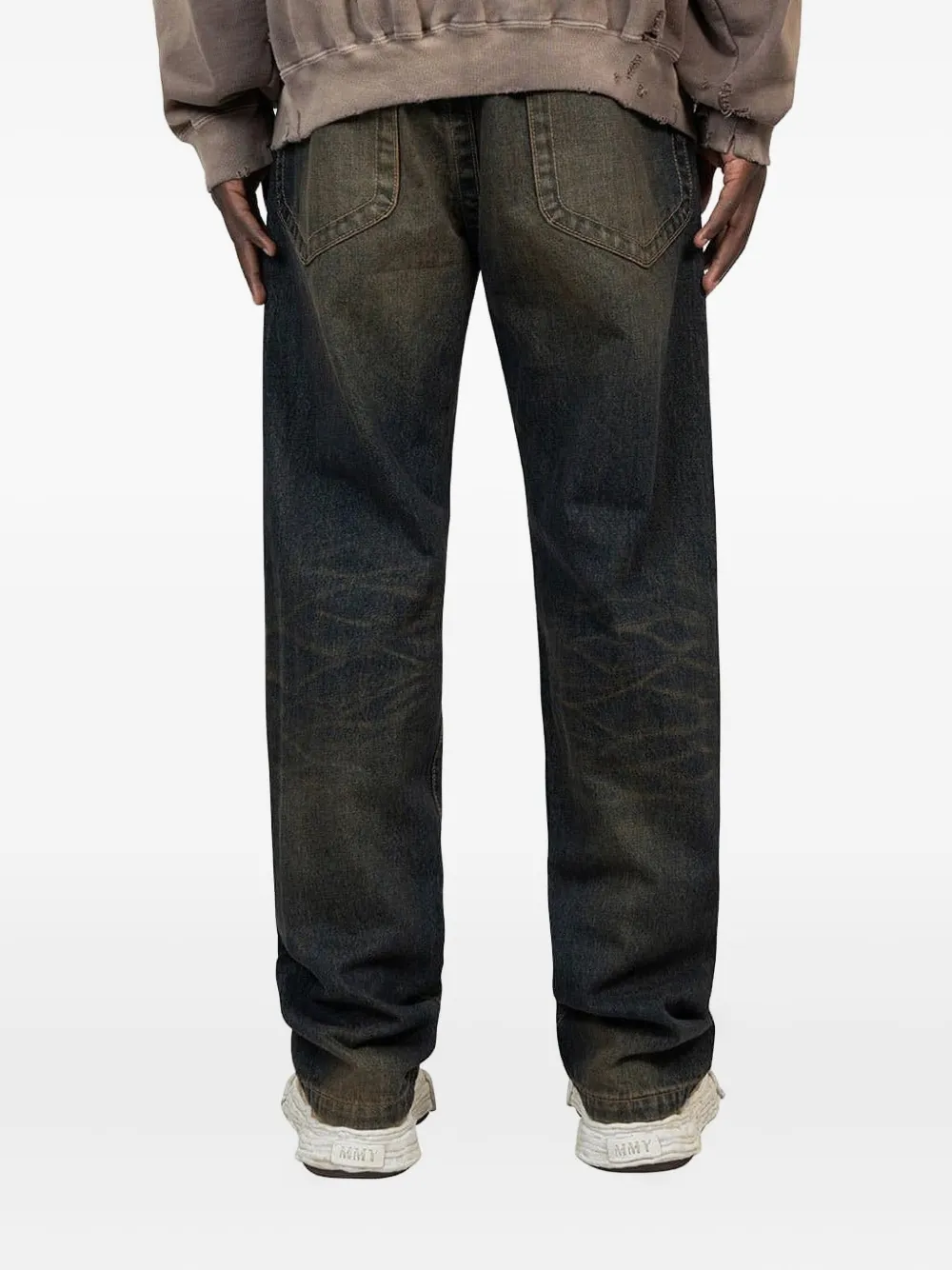 Maison MIHARA YASUHIRO Jeans met ritssluiting en vervaagd effect Grijs