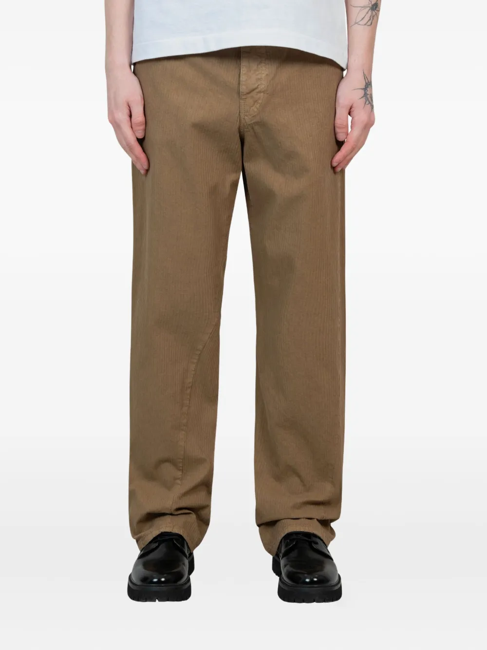 Sunflower cotton chino trousers | Brown | Image 1