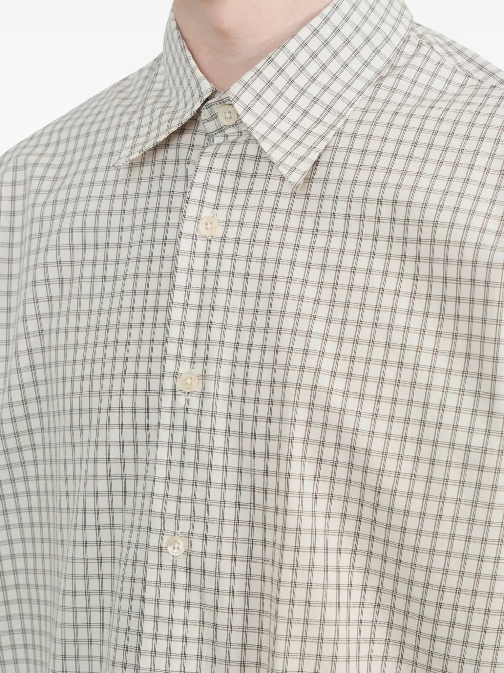 Sunflower Geruit overhemd Beige