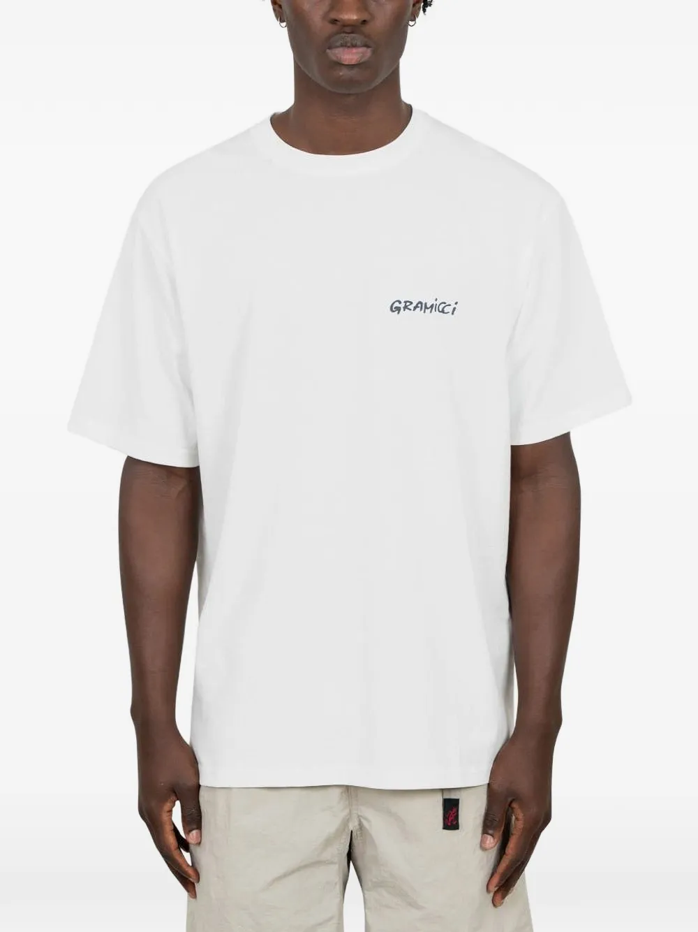 Gramicci délavé graphic T-shirt - Bianco