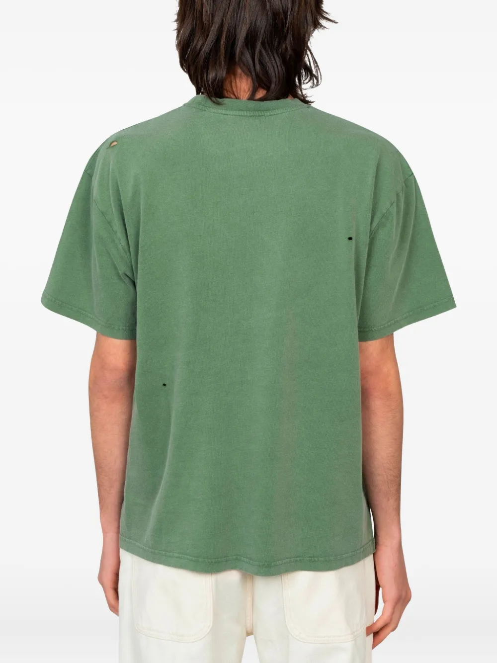 Carne Bollente T-shirt Im Distressed-look In Green