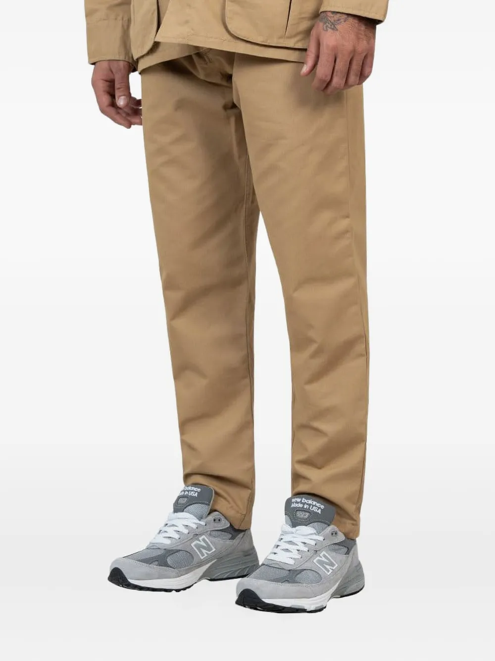 Universal Works Straight broek Beige