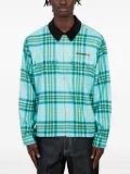 Awake NY plaid zip-up shirt - Green