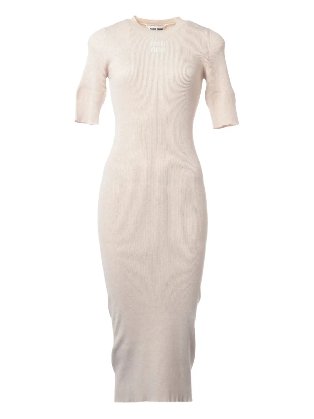 2023 ribbed short-sleeve midi dress