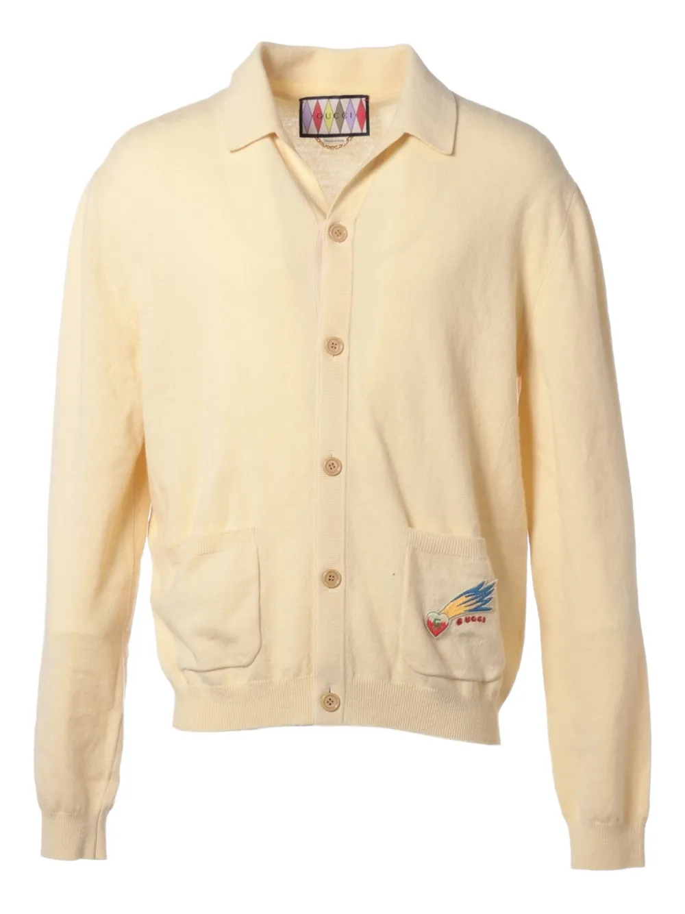 Gucci Pre-Owned 2023 Lovelight カーディガン - イエロー Gucci Pre-Owned 2023 Lovelight カーディガン - イエロー