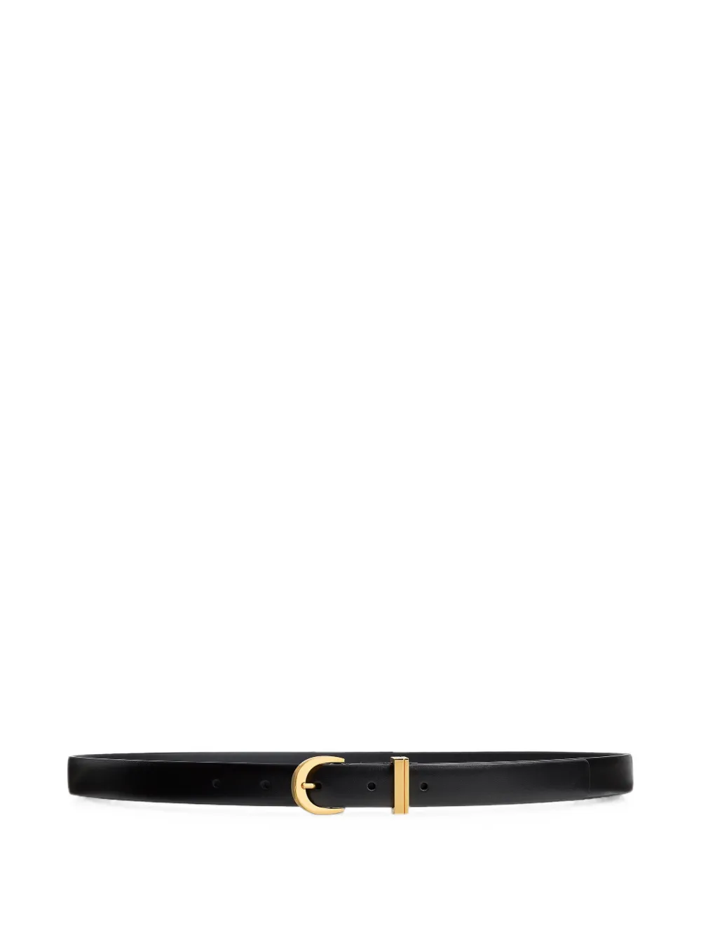 KHAITE buckle leather belt - Nero
