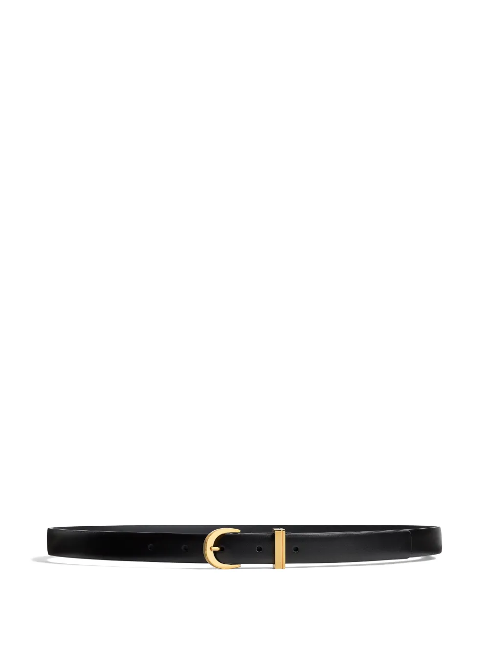 KHAITE buckle leather belt - Nero