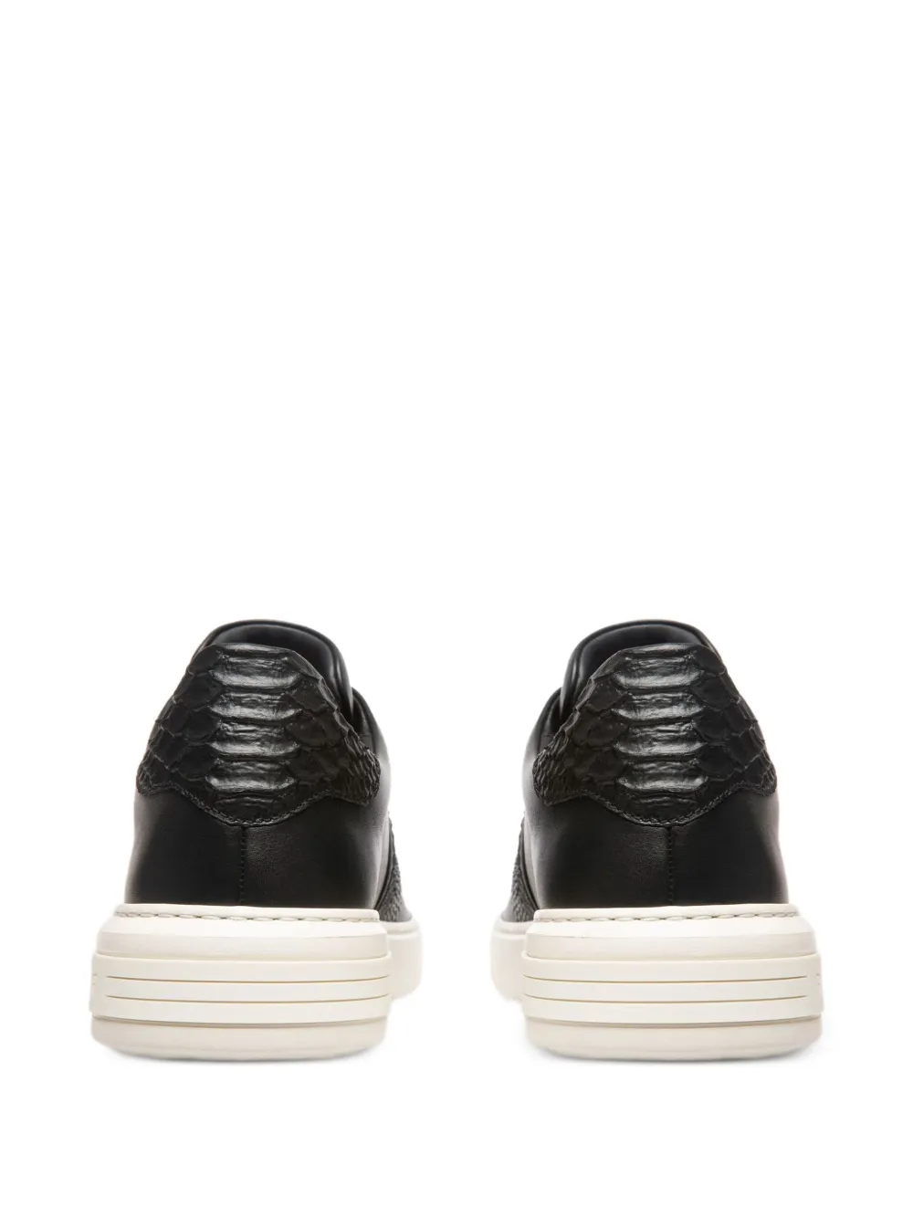 Bally Mattye leren sneakers met krokodillenprint Zwart