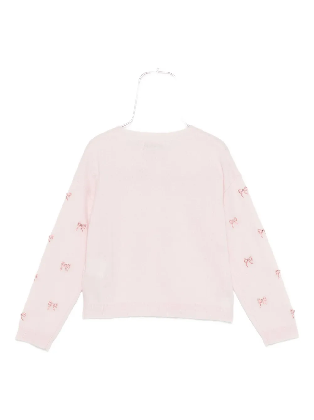 Bonpoint Vest verfraaid met strik Roze