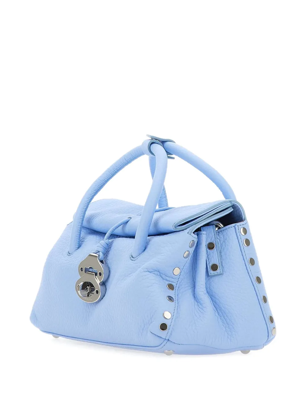 Zanellato Kleine Dotta shopper met dubbele handvatten en studs Blauw