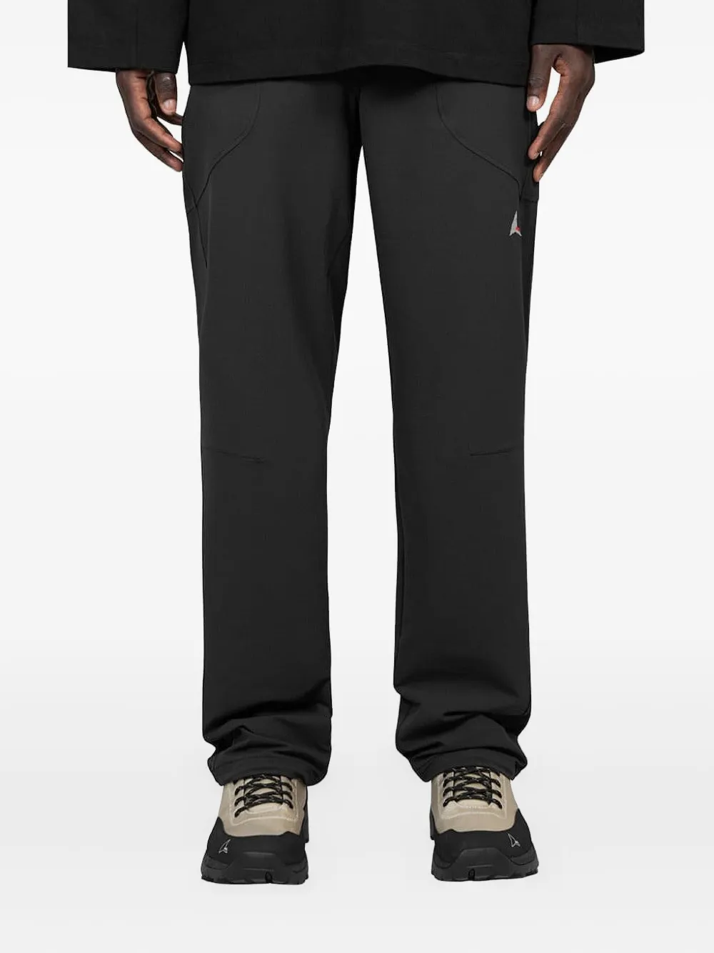 Oakley Nylon broek met logopatch Zwart