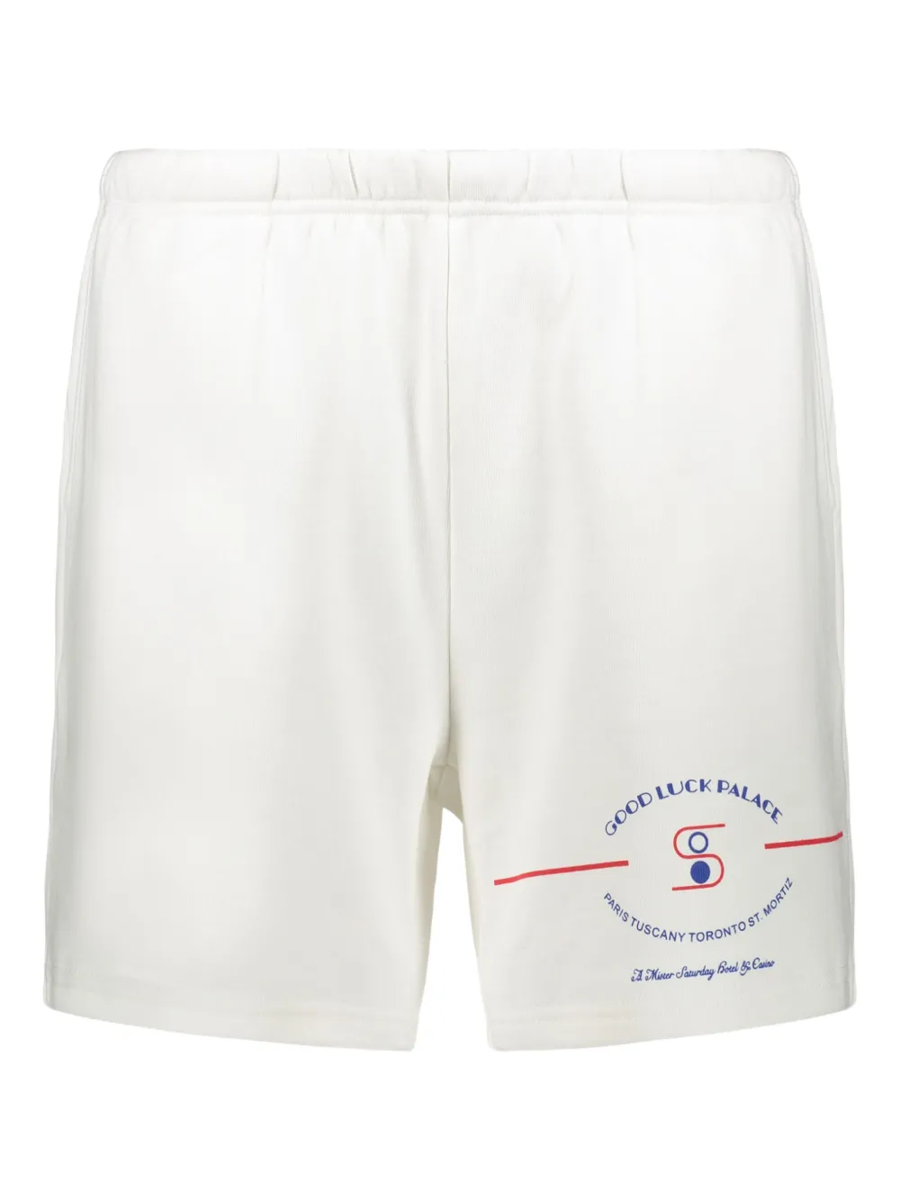 MR. SATURDAY drawstring-waist print shorts | White | Image 1