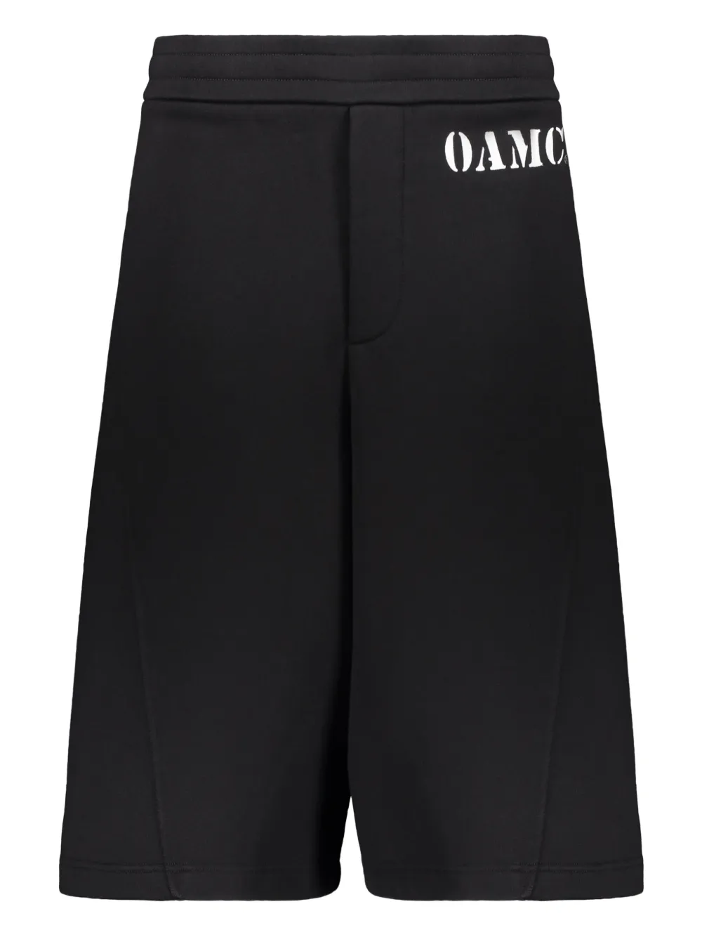 OAMC drawstring-waist logo shorts Zwart