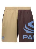Perks And Mini logo-print two-tone swim shorts - Neutrals