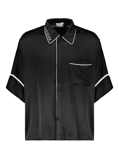 MR. SATURDAY embroidered silk shirt