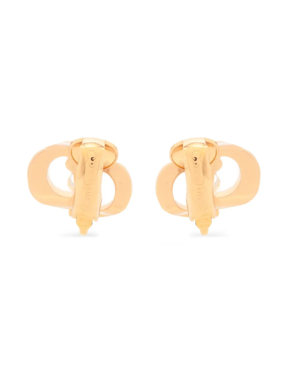Christian Dior Pre-Owned CD-logo clasp earrings | Image 2