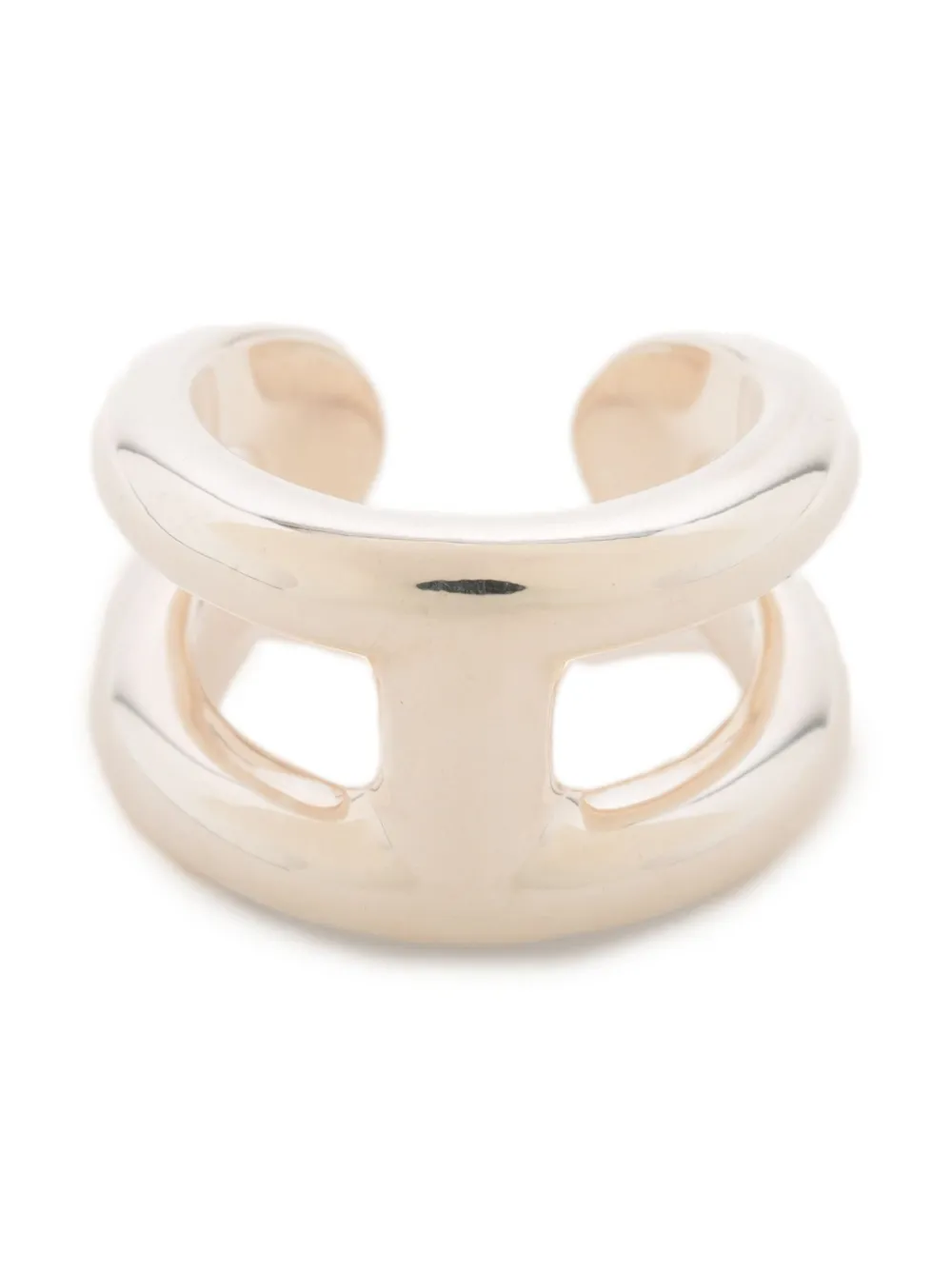 Hermès Pre-Owned Osmose double-band ring | Silver | Image 1