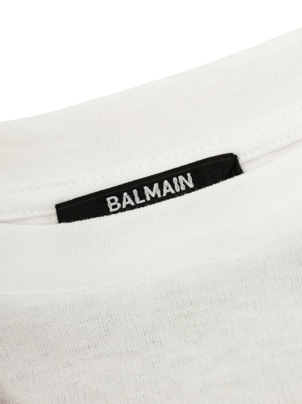 Balmain Kids V-neck ruffled dress Zwart