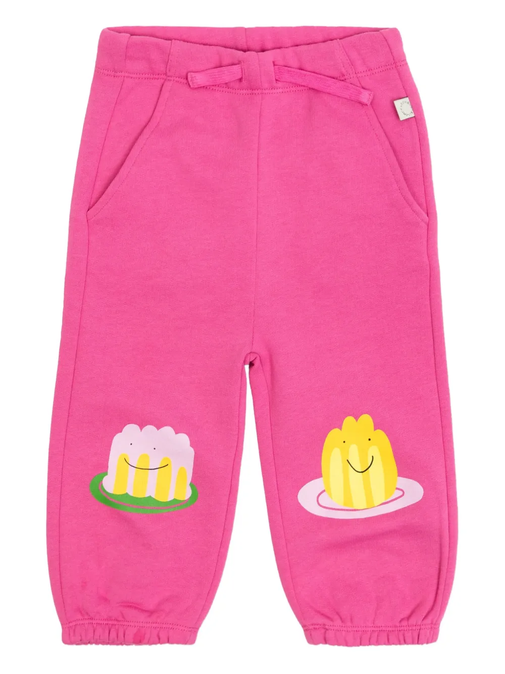 Stella McCartney Kids Trainingsbroek met jelly-print en trekkoord Roze