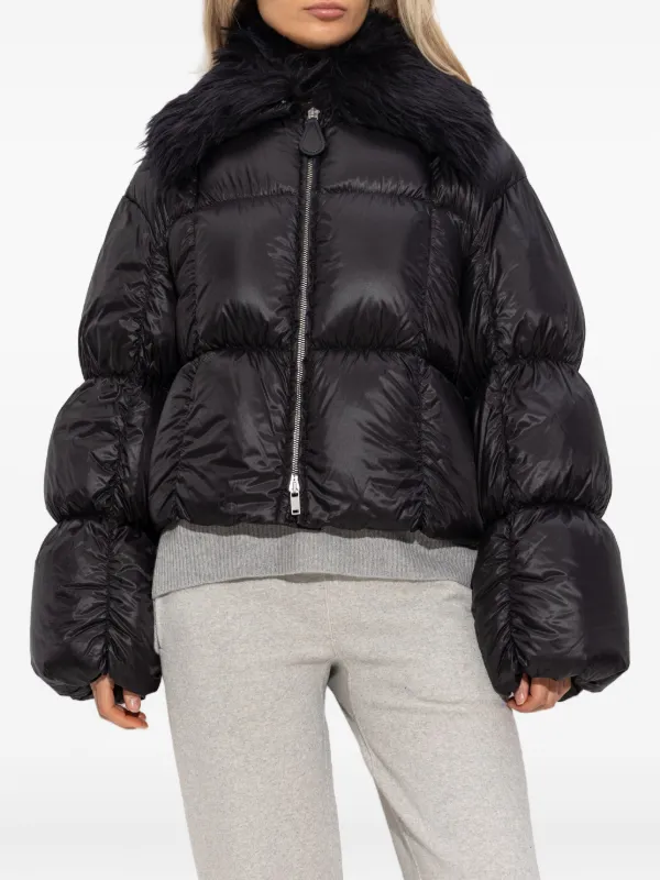 Jil Sander Quilted faux-fur-collar Jacket | Black | FARFETCH