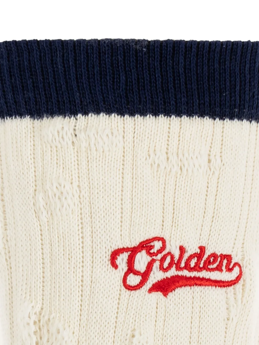 Golden Goose Sokken met geborduurd logo Wit