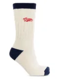 Golden Goose logo-embroidered socks - White