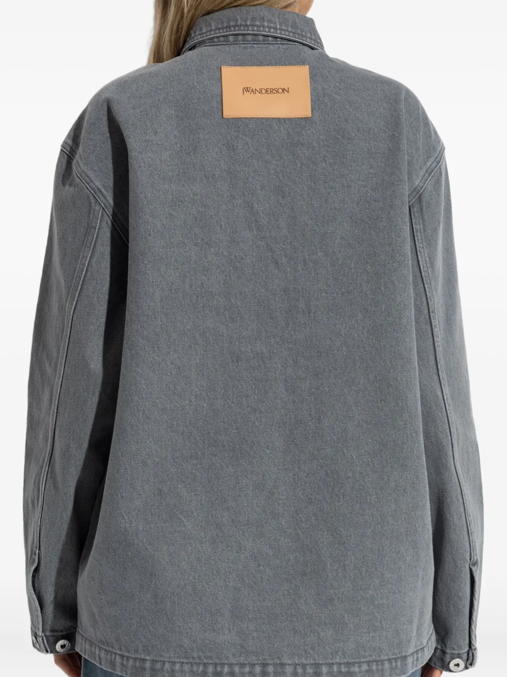 JW Anderson Blouse met knoopsluiting en opgestikte zak Grijs