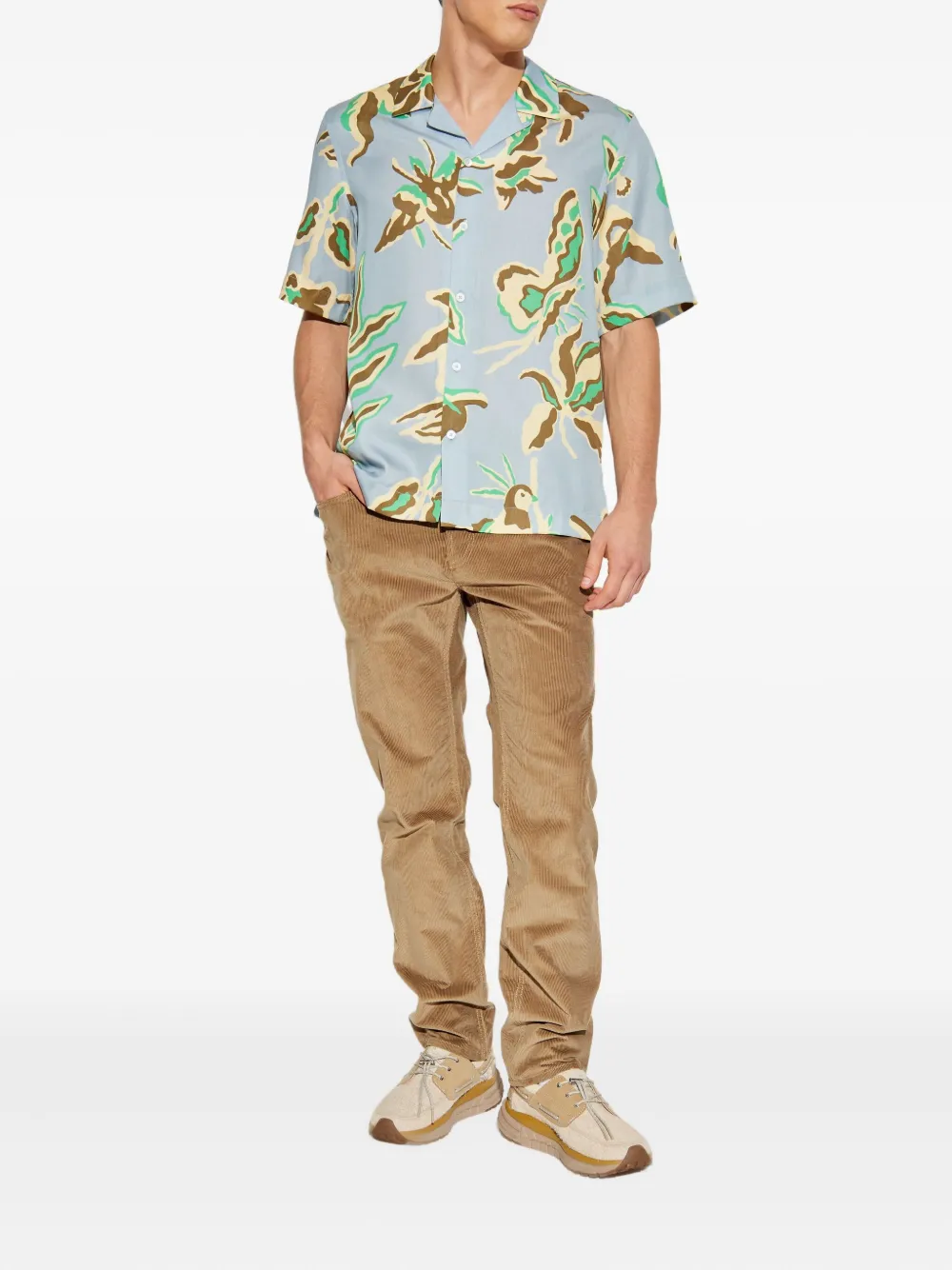 Paul Smith Overhemd met bloemenprint Blauw
