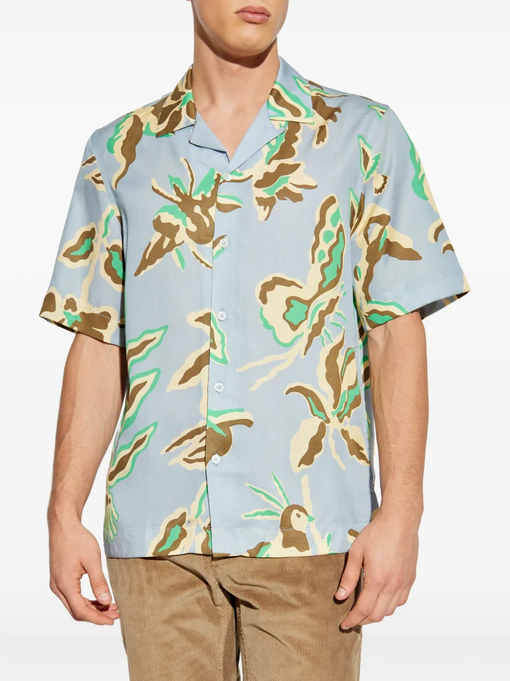 Paul Smith Overhemd met bloemenprint Blauw