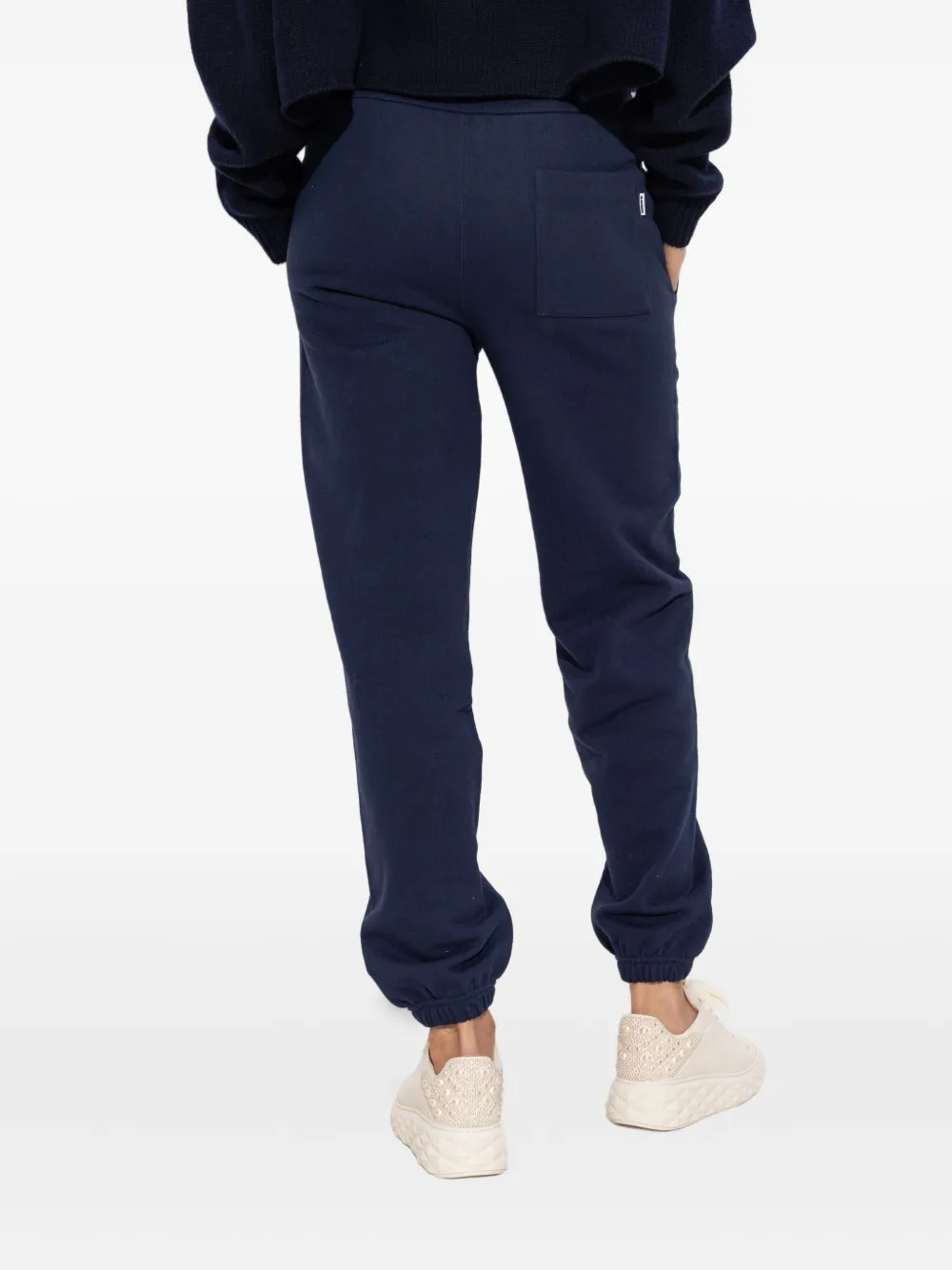 Jil Sander drawstring cuffed trousers Blauw